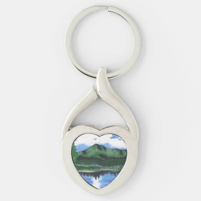 Porte-clés Porte - clé métallique Mt Tamalpais Peinture et la (Devant)