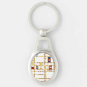 Porte-clés Porte - clé métallique ovale