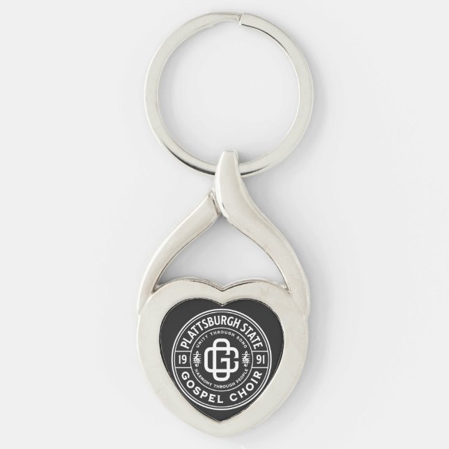 Porte-clés PORTE - CLÉ métallique personnalisable du logo PSG (Devant)