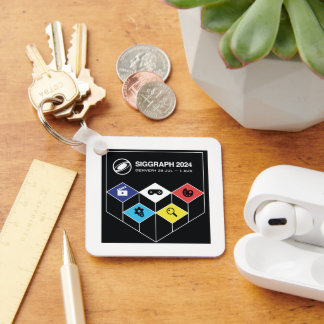 Porte-clés PORTE - CLÉ métallique SIGGRAPH
