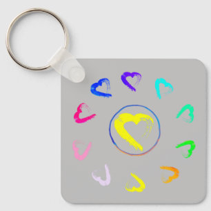 Porte-clés Porte - clé métallique Sunheart acrylique