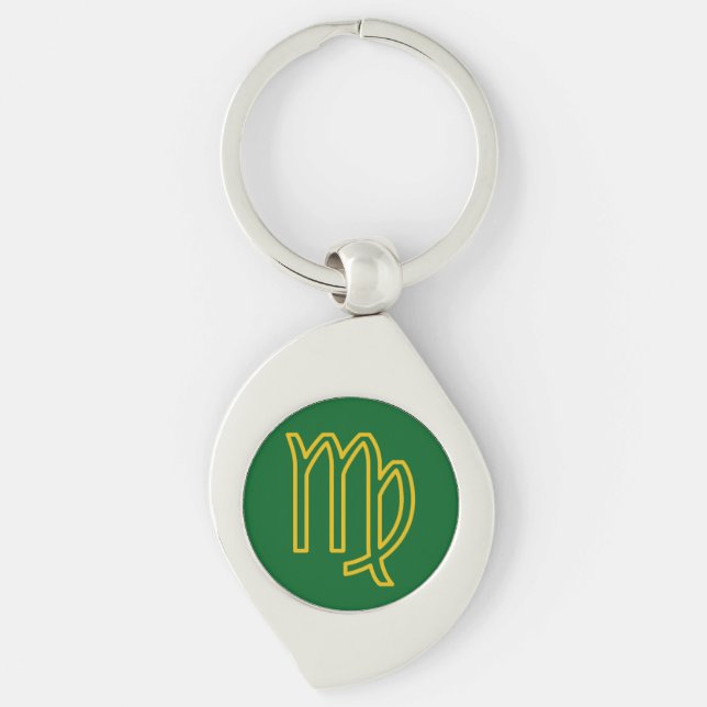 Porte-clés Porte - clé métallique Virgo Zodiac (Devant)