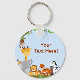 Porte-clés Porte - clé mignon bleu d'animal de bébé de jun