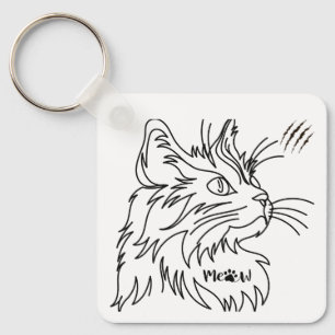 Porte-clés Porte - clé minimaliste de chats de moie