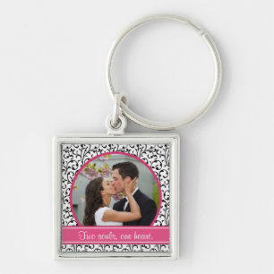Porte-clés Porte - clé Modèle photo Chic Mariage damassé