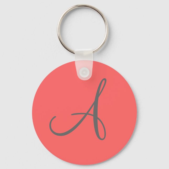 Porte-clés porte - clé monogramme "A" (Recto)