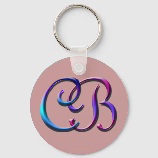 Porte-clés Porte - clé Monogramme CB (Recto)