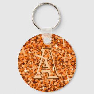 Porte-clés Porte - clé "monogramme" Glitz Orange