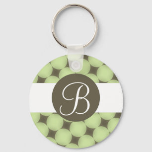 Porte-clés Porte - clé monogramme personnalisé avec points éc