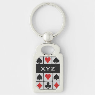 Porte-clés Porte - clé monogramme personnalisé du lecteur de 