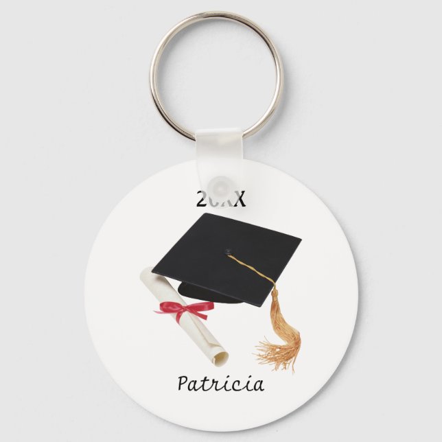 Porte-clés Porte - clé mortier et diplôme (Recto)