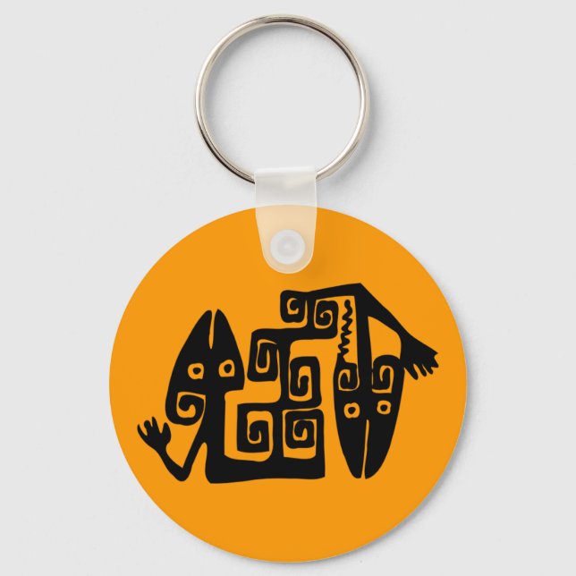 Porte-clés Porte - clé Motif mexicain antique (Recto)