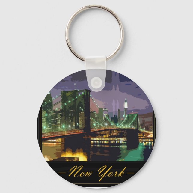 Porte-clés porte - clé new-yorkais (Recto)