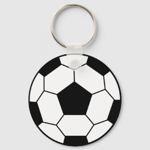 Porte-clés Porte - clé noir balle de football