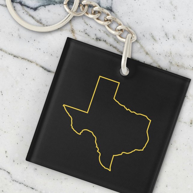 Porte-clés Porte - clé noir classique du Texas (Créateur téléchargé)