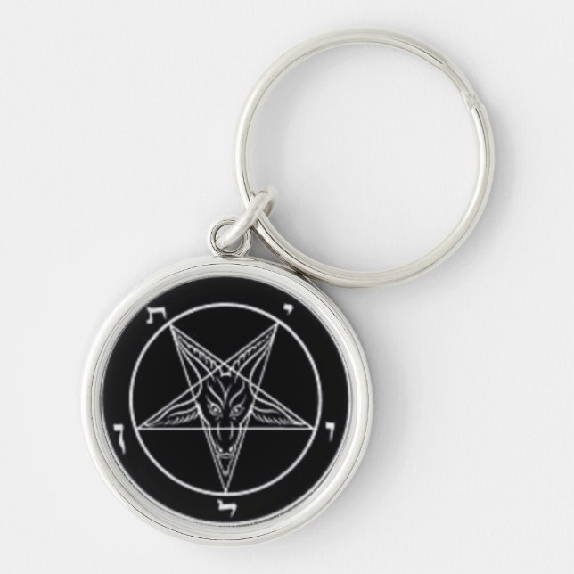 Porte-clés Porte - clé noir de Baphomet (Devant)
