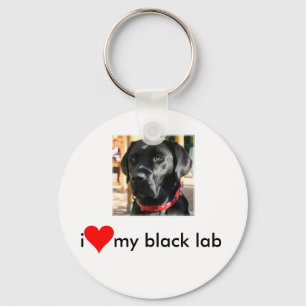 Porte-clés porte - clé noir de laboratoire