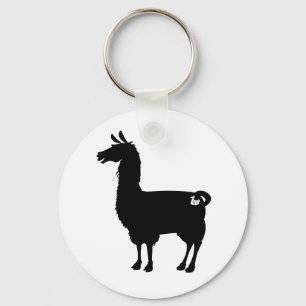 Porte-clés Porte - clé noir de lama