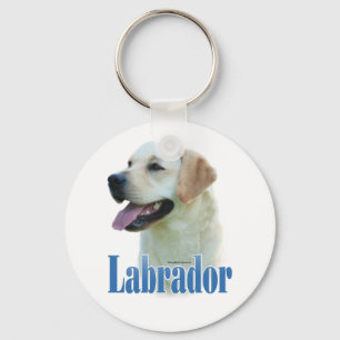 Porte-clés Porte - clé nommé jaune de labrador retriever