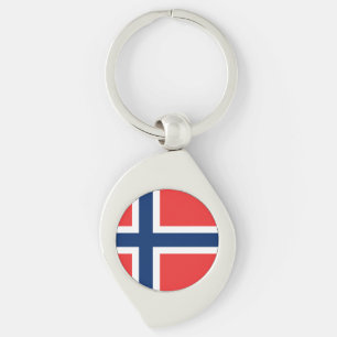 Porte-clés Porte - clé norvégien de drapeau