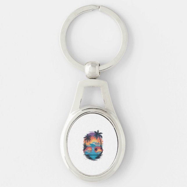 Porte-clés Porte - clé Océan bleu (Devant)
