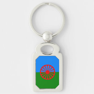 Porte-clés Porte - clé officiel du drapeau tzigane romani
