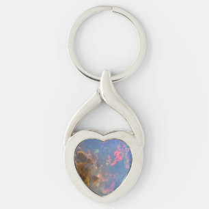 Porte-clés Porte - clé Opal Twisted Heart Metal