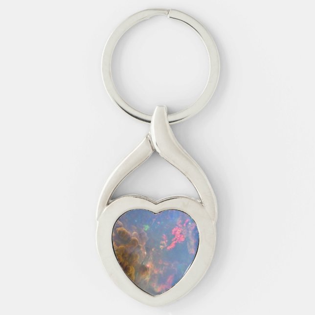 Porte-clés Porte - clé Opal Twisted Heart Metal (Devant)