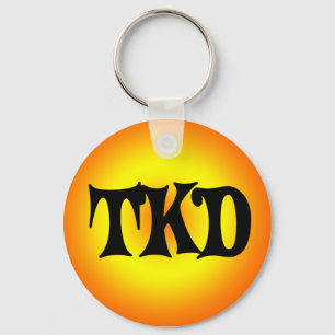 Porte-clés Porte - clé orange et jaune de TKD