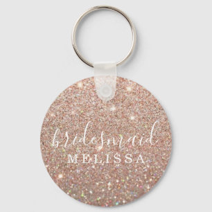 Porte-clés Porte - clé Parties scintillant Bridesmaid - Rose 