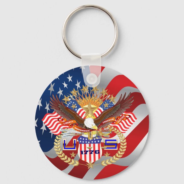 Porte-clés Porte - clé patriotique (Recto)