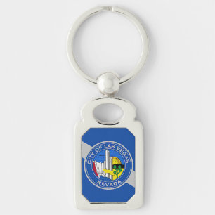 Porte-clés Porte - clé patriotique avec drapeau de Las Vegas