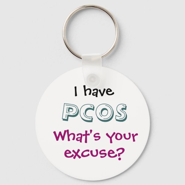 Porte-clés Porte - clé PCOS (Recto)