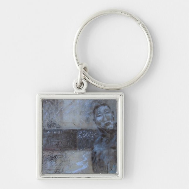 Porte-clés Porte - clé - peinture à l'huile "route de (Devant)