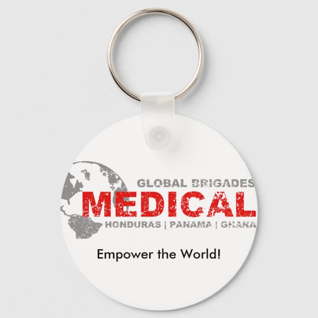 Porte-clés Porte - clé Personnalisable Global Brigades Médica (Recto)