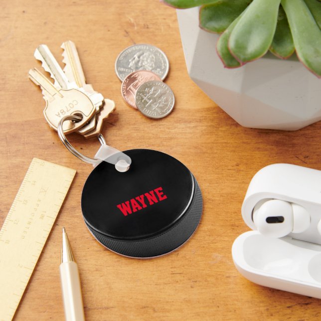 Porte-clés Porte - clé personnalisé Hockey Puck (Bureau)