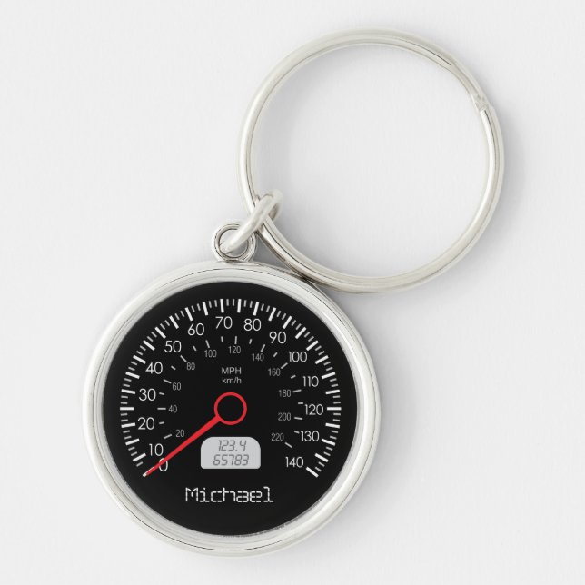 Porte-clés Porte - clé personnalisé par tachymètre frais (Devant)