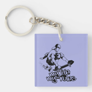 Porte-clés Porte - clé personnalisé Skateboard