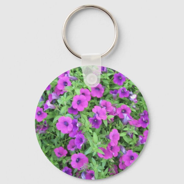 Porte-clés Porte - clé Petunias violet (Recto)