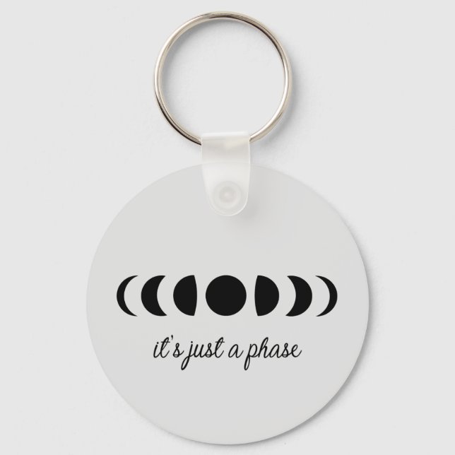 Porte-clés Porte - clé Phases de la lune (Recto)