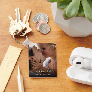 Porte-clés Porte - clé photo Best Mom Ever
