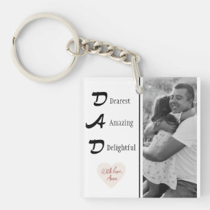 Porte-clés Porte - clé photo papa personnalisé Fête des père