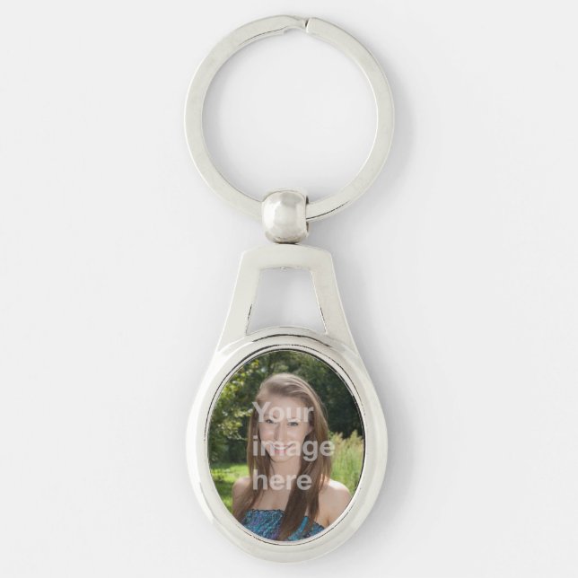 Porte-clés Porte - clé photo personnalisé (Devant)