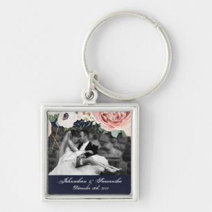 Porte-clés Porte - clé photo personnalisé Jardin géométrique 