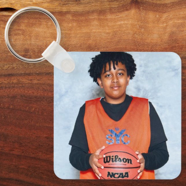 Porte-clés Porte - clé photo personnalisé simple (Recto)