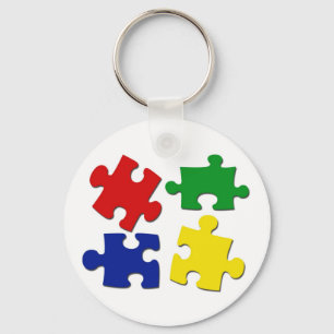 Porte-clés Porte - clé Pièces de puzzle