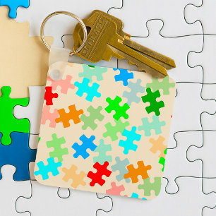 Porte-clés Porte - clé Pièces de puzzle