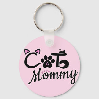 Porte-clés Porte - clé Pink Cat Mommy