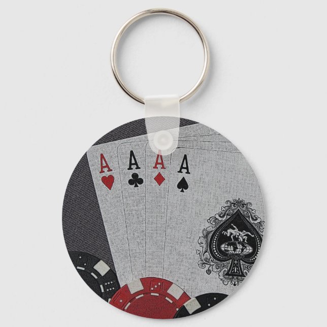 Porte-clés Porte - clé poker (Recto)