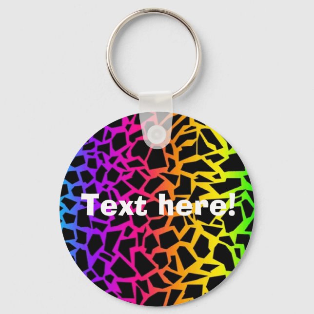Porte-clés Porte - clé poster de animal Rainbow (Recto)
